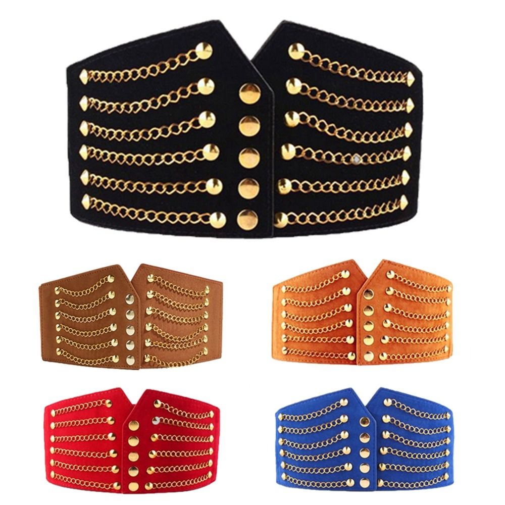 Ceinture Large pour Femme, Corset Slim, Cummerbunds, artificiel astique, Environnement Rivet, Manteau Femme, Ceinture Haute, Accessoires Mode, 10cm
