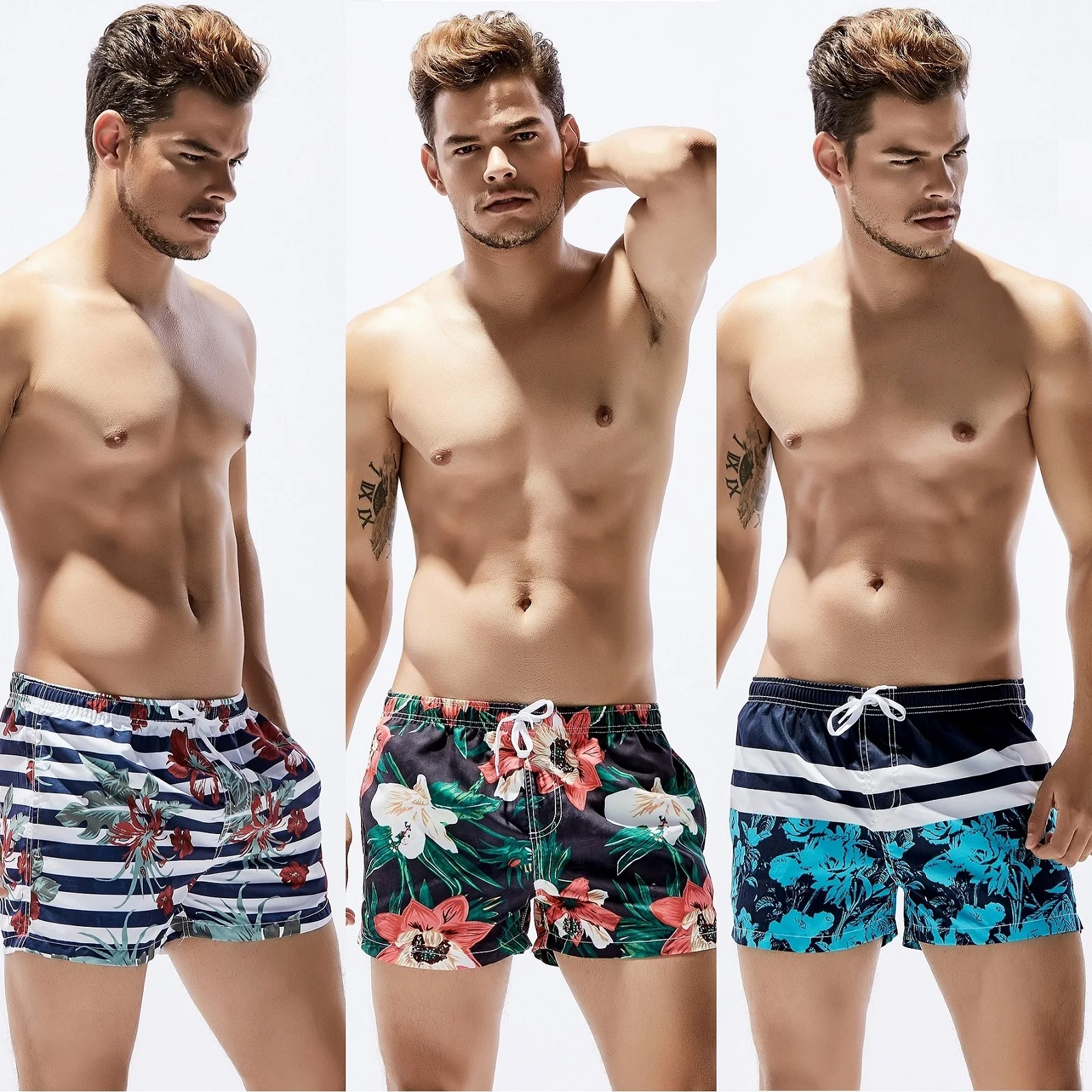 SEOBEAN – short de plage décontracté pour hommes, coupe ample, confortable, léger, pour les activités de plein air, été