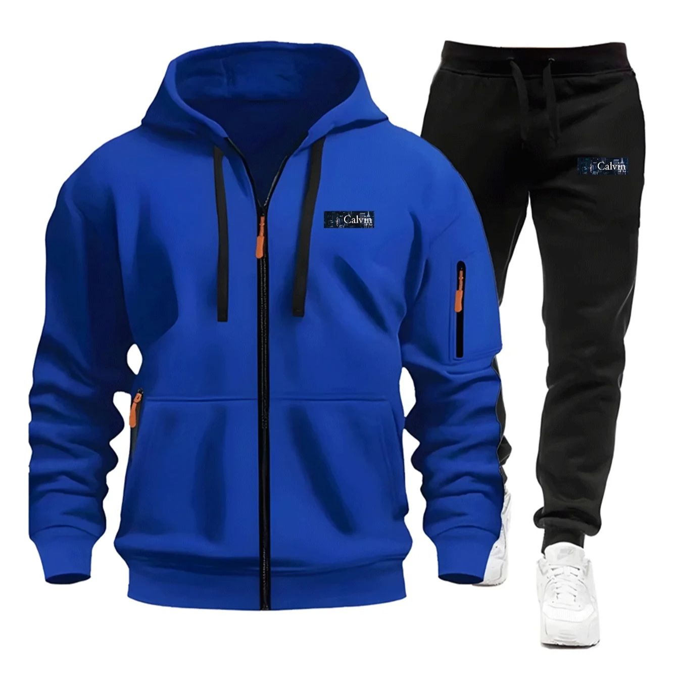 Vêtements de sport pour hommes 2026 pour l'automne et l'hiver avec poches zippées, incluant des pulls décontractés et des ensembles de jogging