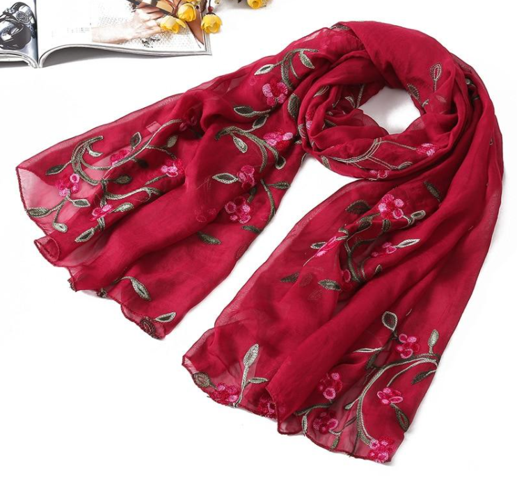 YLWHJJ-Écharpe de Marque en Soie pour Femme, Châles et Enveloppes, Pashmina, Étoles de Plage, Hijab, Printemps et Été