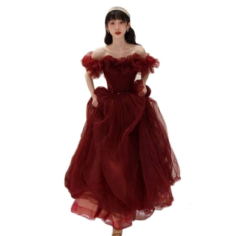 Robes de soirée élégantes pour femmes, robes de bal, de remise de diplôme, de cérémonie, à taille ajustée, robes de Quinceañera Pengpeng, robes de mariée