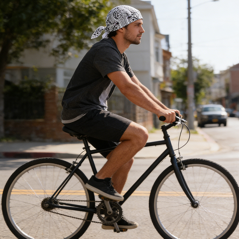 Chapeau d'été unisexe respirant et léger, foulard de pirate, mode extérieure, cyclisme, randonnée, coupe-vent, protection solaire