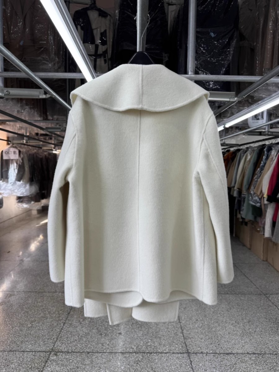 Manteau 100% laine à col écharpe pour femmes, veste d'automne et d'hiver élégante à la mode coréenne