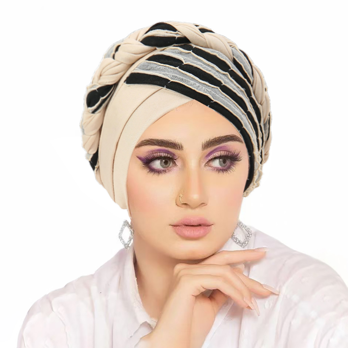 Femmes Turban indien chapeau musulman Hijab Bonnet Bonnet perte de cheveux foulard chimio casquette chapeaux Bandanas Turbante Mujer
