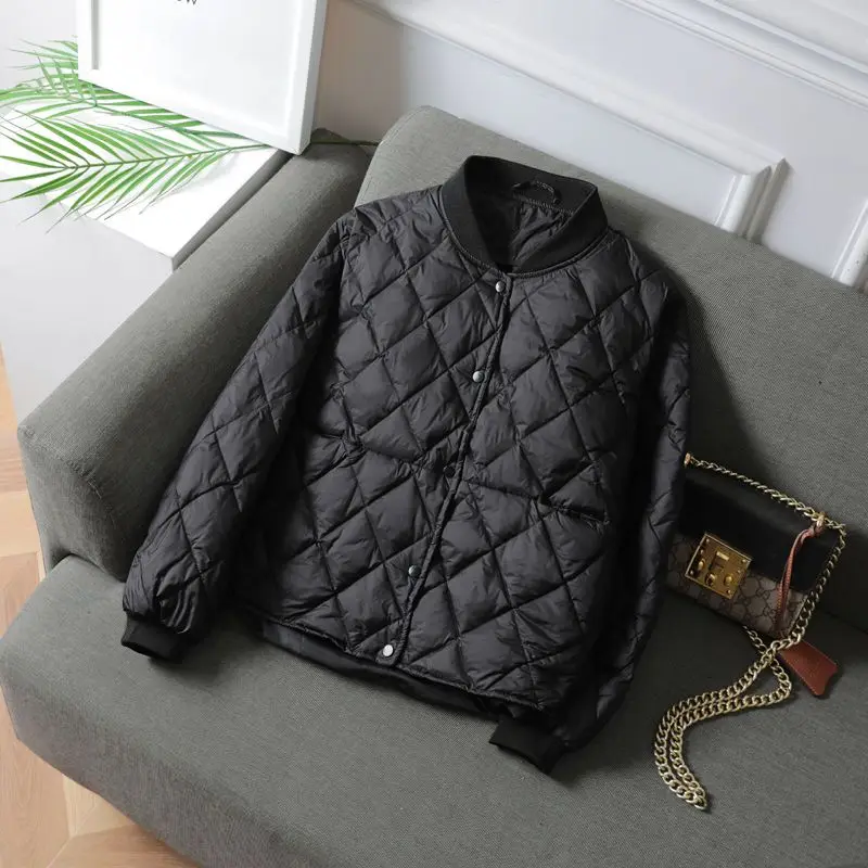 Nouvelle Mode 2026 – Doudoune Courte Ultra Légère en Coton pour Femme – Veste Matelassée Simple Boutonnage en Coton pour l'Automne