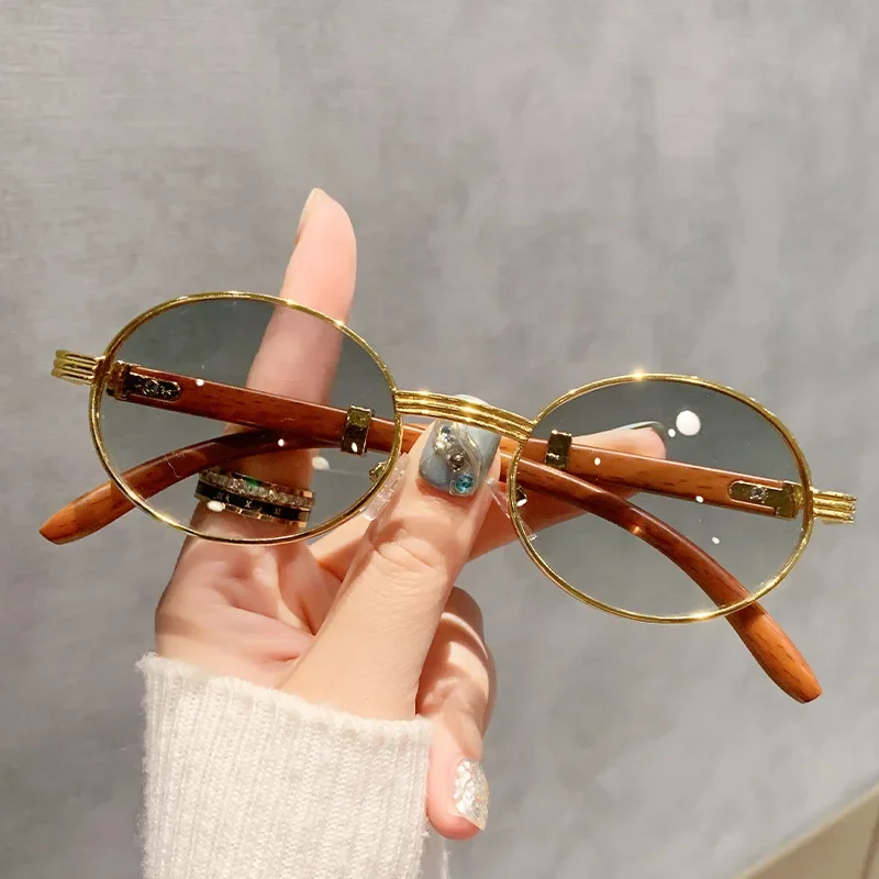 Lunettes de soleil carillon pour femmes et hommes, lunettes de soleil à monture ronde, lunettes de voyage en plein air, nuances UV400, métal simple, mode, nouveau