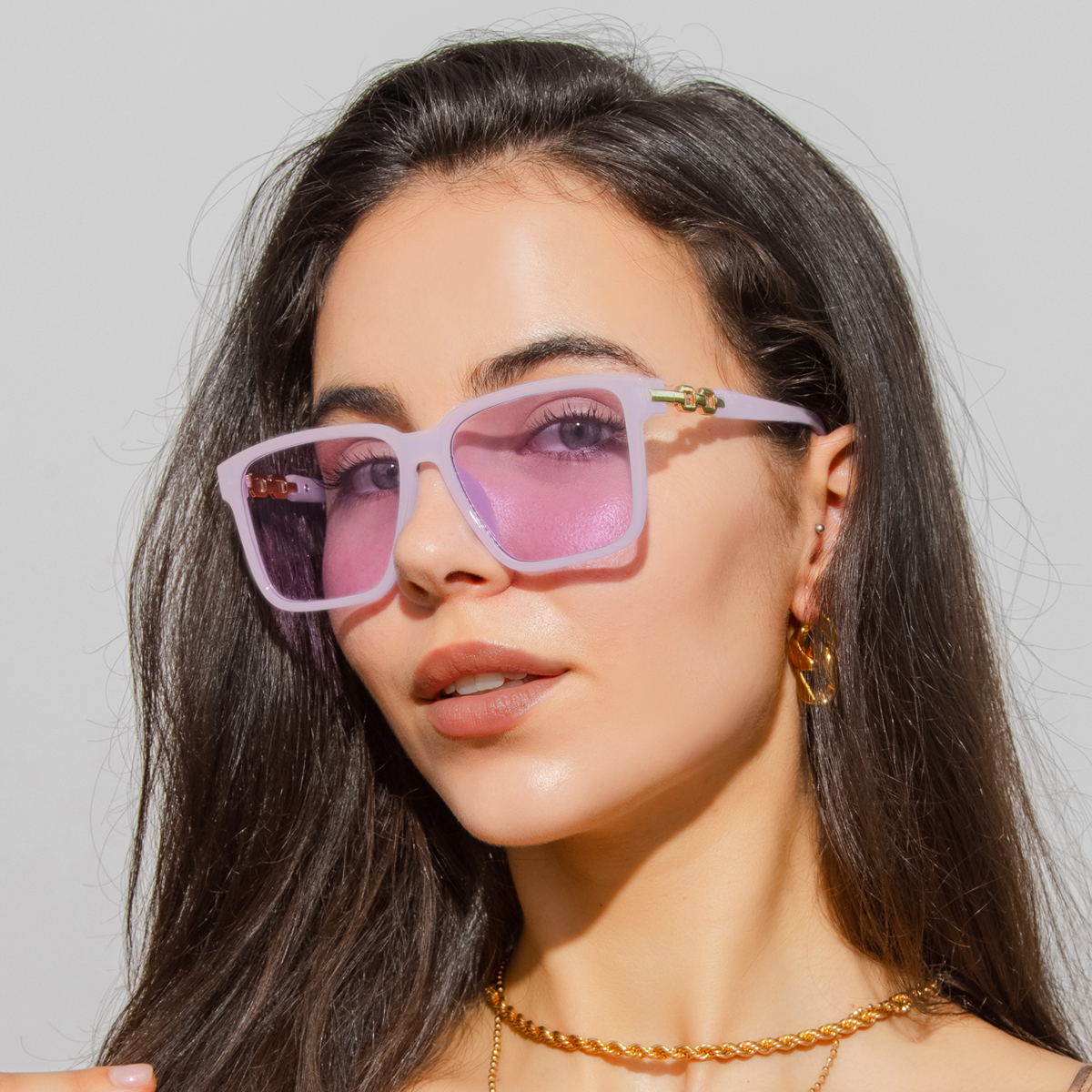 Mode femmes lunettes de soleil Style carré lunettes de soleil accessoires dégradé lentille Anti-UV400 marque de luxe Oculus lunettes femme