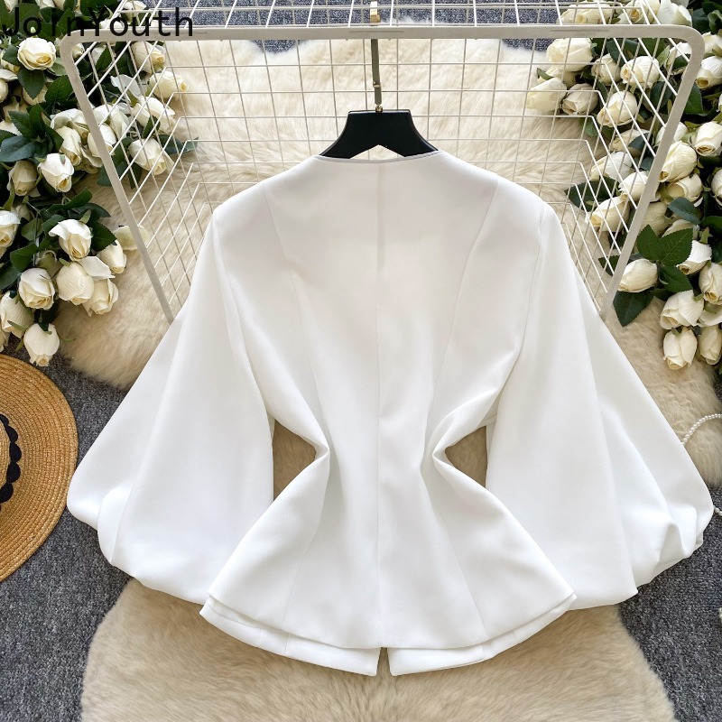 Vêtements pour femmes tempérament vestes diamant lourd col rond lanterne manches manteaux hauts 2025 Ropa Mujer taille mince Chic vêtements d'extérieur