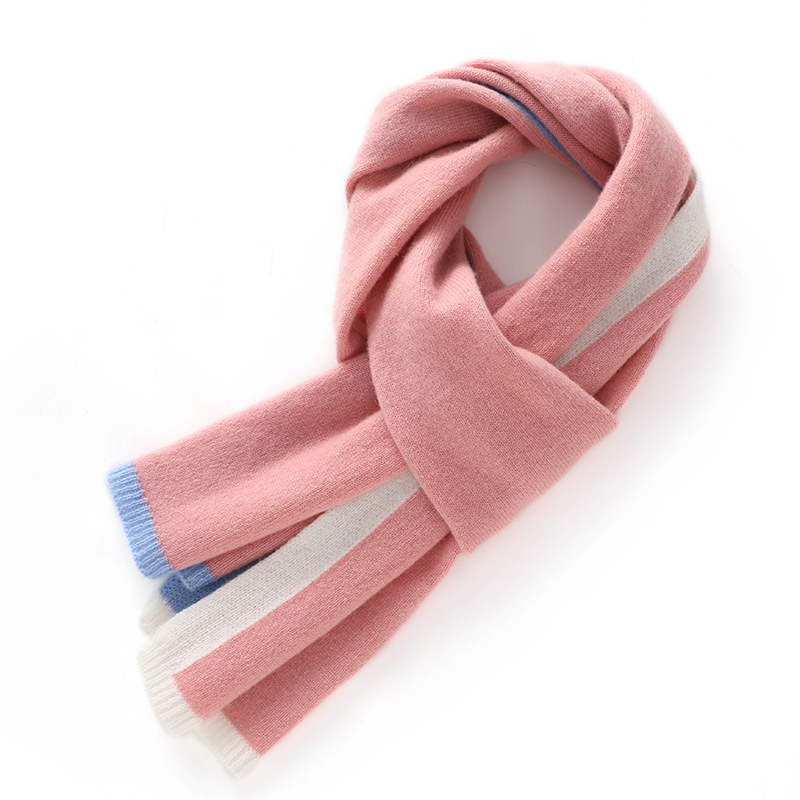Haute qualité 100% cachemire écharpe châle hiver nouveau cachemire tricoté foulards femmes mode chaud cou écharpe Patchwork couleur châle