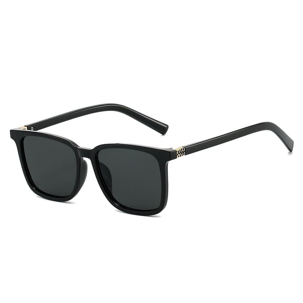 Nouvelles lunettes de soleil carrées à grande monture de Style coréen pour hommes et femmes, lunettes de Style de rue, tendance, haut de gamme, Anti-Uv
