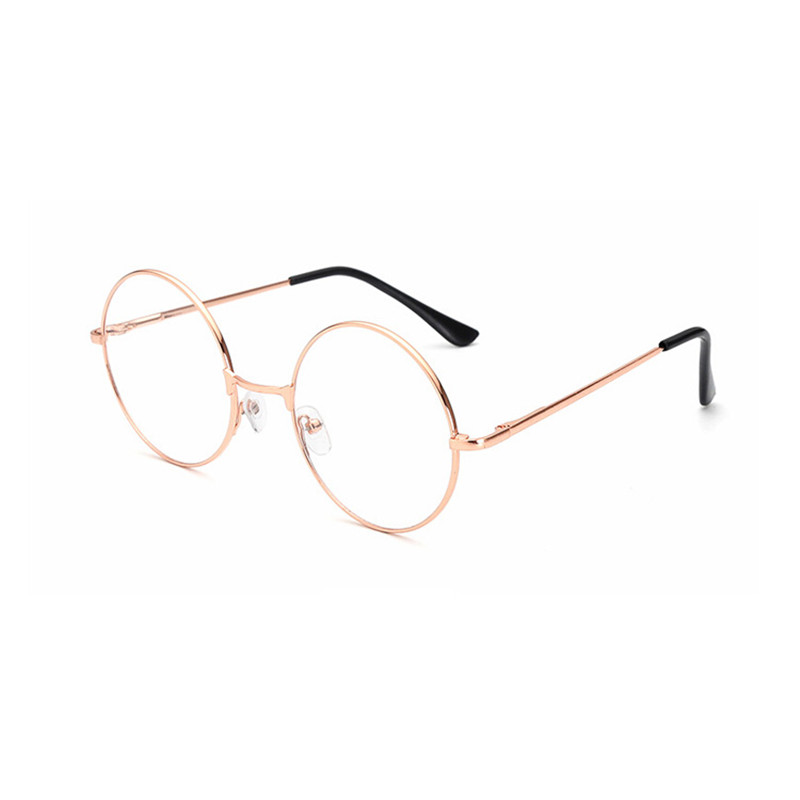 Lunettes de myopie pour hommes et femmes, monture ronde en métal, verres optiques de myopie, dioptrie-1.0 -2.0 -2.5 -3.0 -4.0