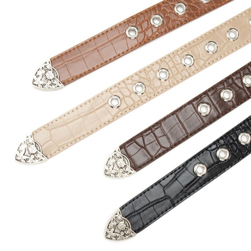 Ceinture de taille rétro punk tendance Y2K pour femme, accessoire de jupe, décoration pour jeans, ceinture en cuir PU, ornement