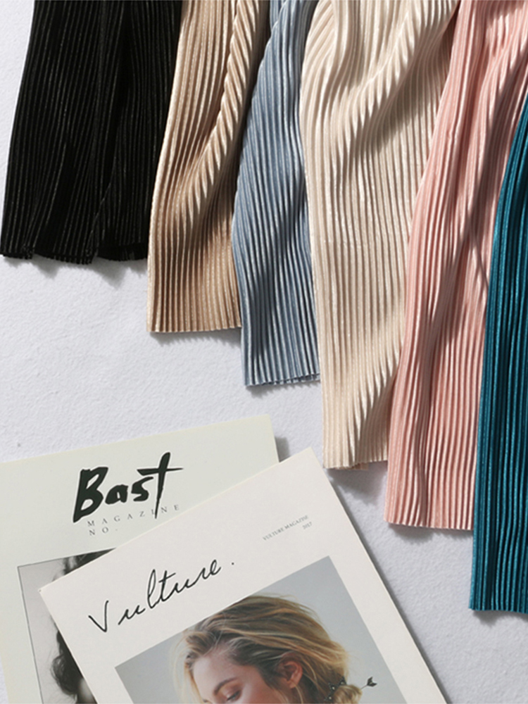 Pantalon d'été à jambes larges pour femmes, décontracté, élastique, taille haute, nouvelle mode, adt, long, plissé, fjFemme, 2020