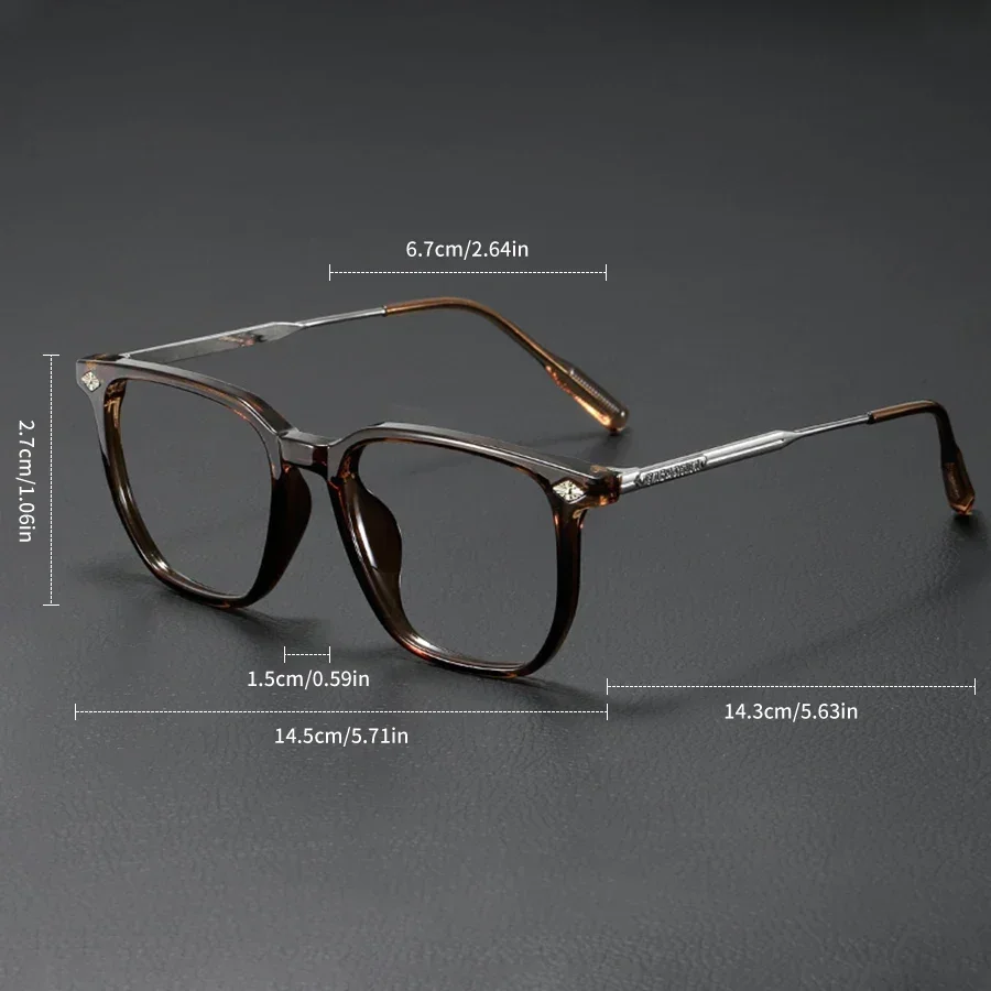 Lunettes optiques vintage anti-lumière bleue pour hommes et femmes, lunettes carrées d'affaires, lunettes de mode pour délinquants