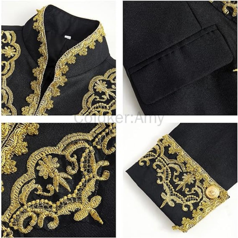Costumes de prince pour garçons pour Halloween, tenue de chevalier médiéval Renaissance pour enfants, cadeau d'anniversaire, costume de blazer gothique victorien
