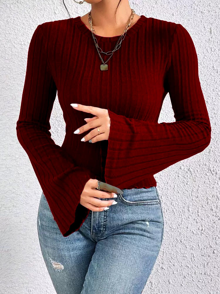 T-shirt pour femme - Haut à manches longues - Vêtements féminins - T-shirts pour femme - Vêtements Pinterest