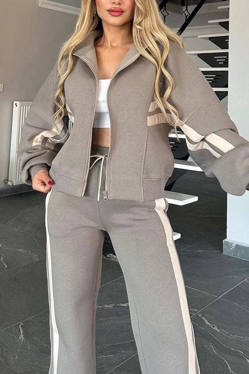 Mode deux pièces femmes blanc sport costume chemise de sport ample + pantalons décontractés ensembles vêtements de sport femmes vêtements survêtement femmes tenue