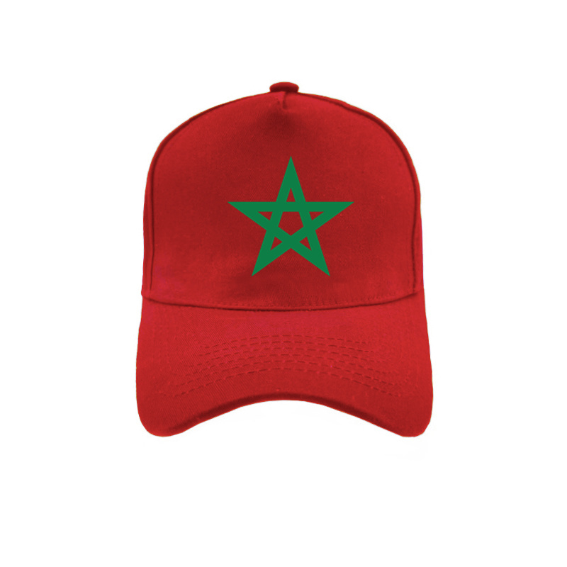 Casquettes de Baseball drapeau marocain réglables Snapback mode unisexe Cool chapeaux maroc MZ-285