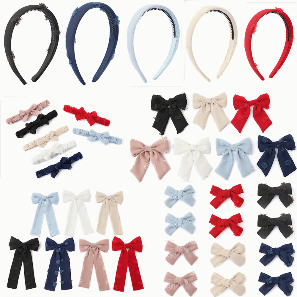 Serre-tête en coton avec ruban floral coloré, accessoires pour cheveux élégants