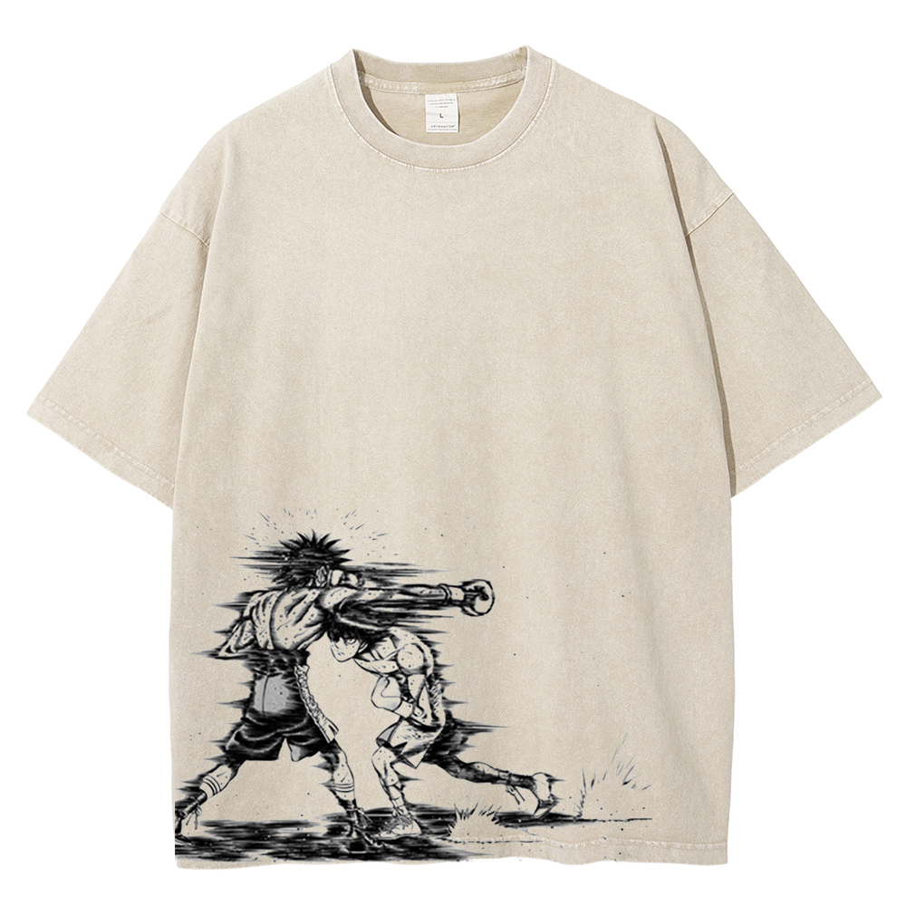 Hommes femmes Hajime No Ippo Anime T-shirt Kamogawa boxe gymnase Makunouchi Takamura KGB graphique T-shirt mâle lavé coton t-shirts