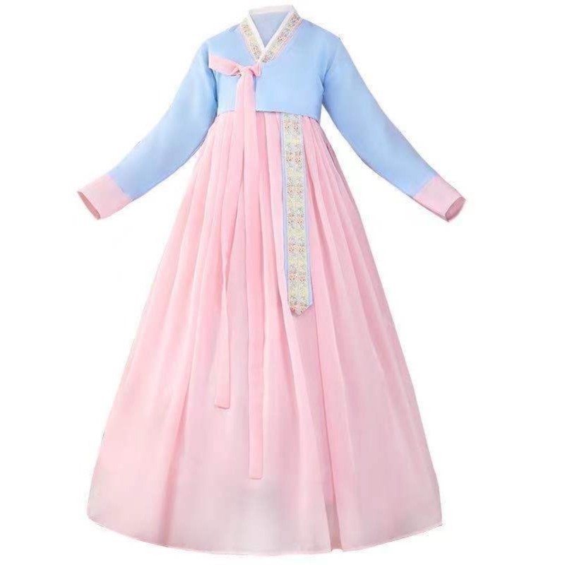 Robe Hanbok coréenne pour femmes, Costume de danse traditionnel ancien, vêtements asiatiques, vêtements de danseuse de mariage coréenne