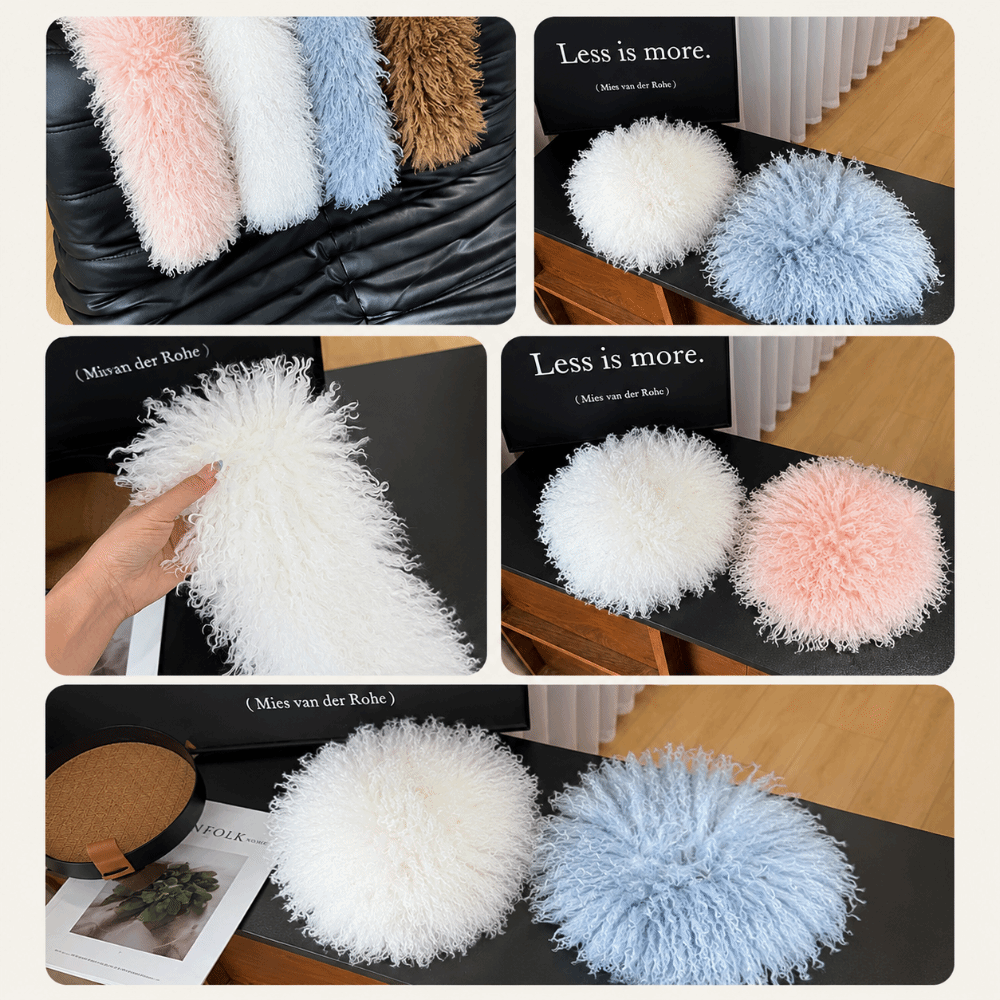 Écharpe en laine tendance coupe-vent chaude avec col en fourrure, cache-cou épaissi pour l'hiver