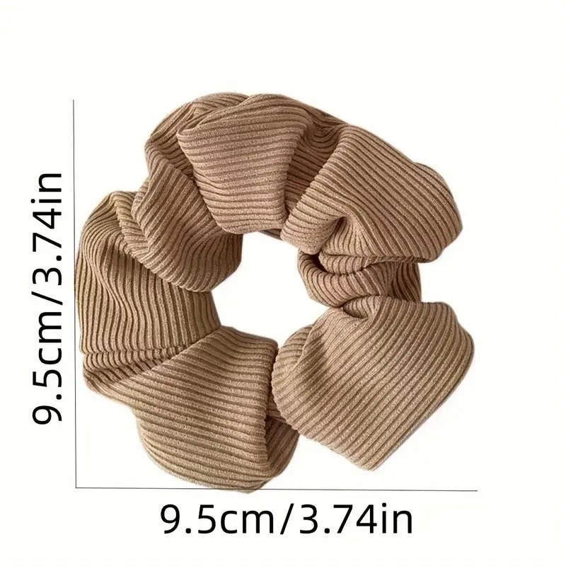 6 morceaux de grandes bandes de cheveux en tissu tricoté couleur Marmorino. Nouveau style, élégant adolescent fibre ultra-fine style coréen simple "In
