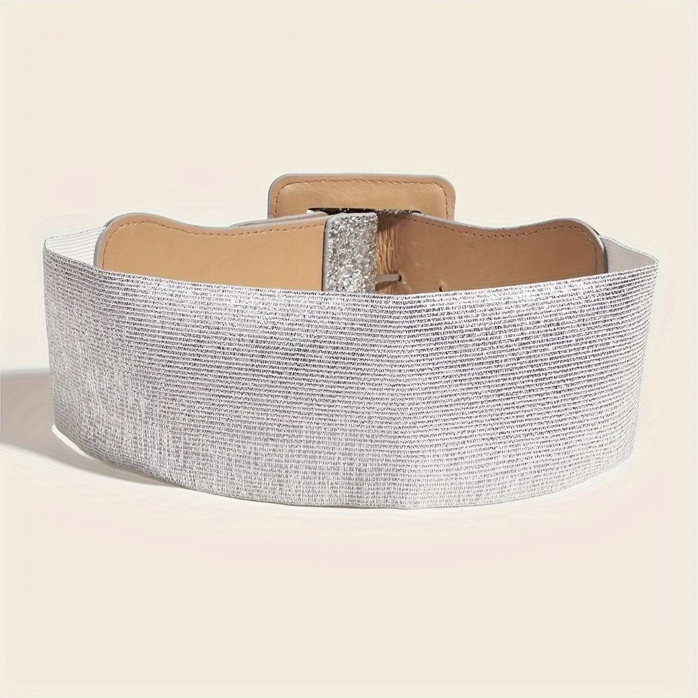 Ceinture large commissionnée pour femme, sangle de taille carrée, style environnemental punk, mode décontractée