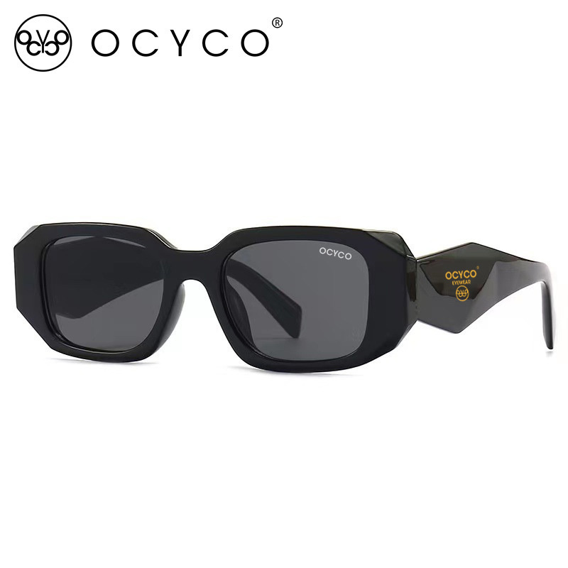Ins-Lunettes de soleil carrées irrégulières vintage pour femmes et hommes, protection UV, nuances d'extérieur