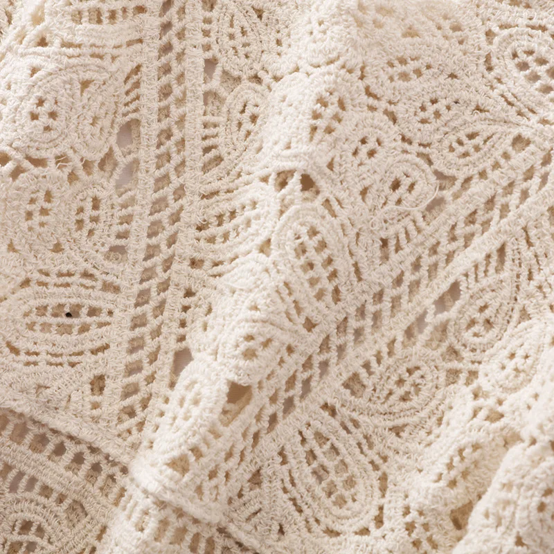 Vêtements de plage pour femmes, style bohème, chic, crochet, oeillet, précieux, vintage, édouardien, esthétique, Ibiza, Hiphélicoptère, gitane, camisole slim
