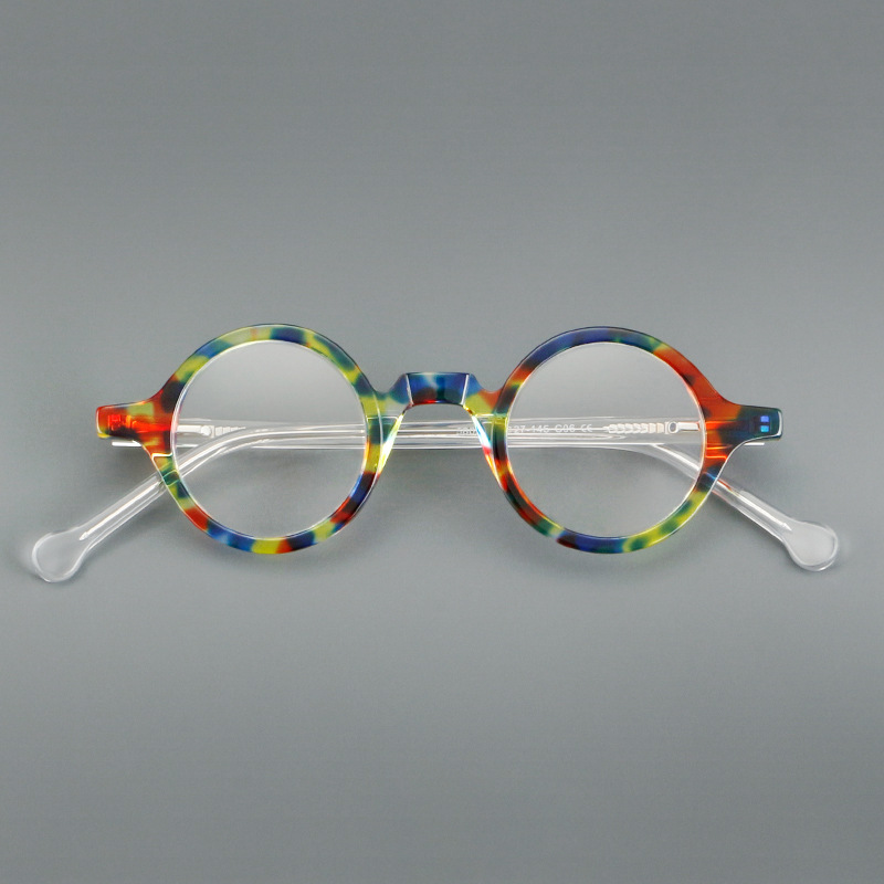 Vintage acétate cadre optique hommes rétro lunettes rondes myopie presbytie lunettes de Prescription femmes marque de luxe lunettes cadre
