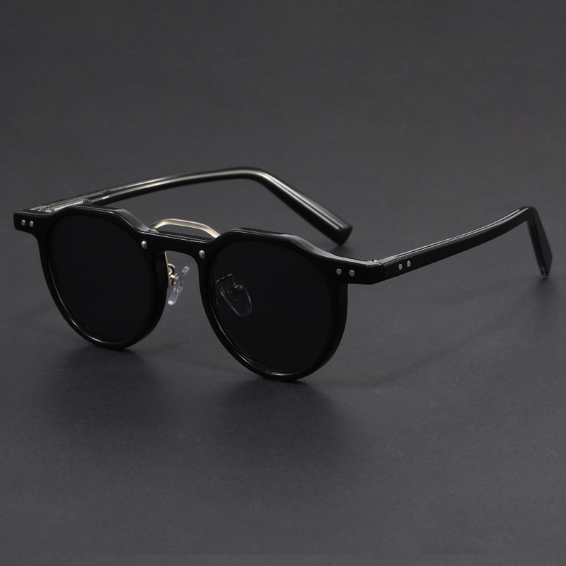 Lunettes de soleil rondes de petite taille, style hip-hop punk, personnalisées, tendance, pour femmes et hommes, produit tendance de haute qualité 2025, lunettes populaires