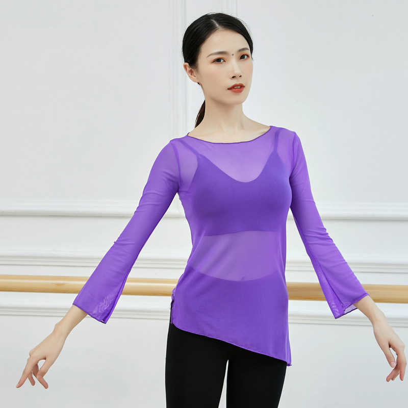 Haut de danse du ventre latine orientale en maille pour adultes, chemisier Transparent, chemise, Costume à vendre, vêtements de danse pour femmes, vêtements de danseuse