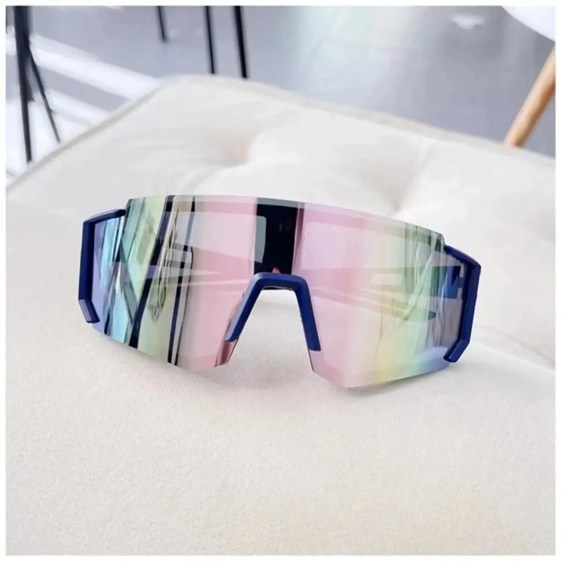 Lunettes de soleil de cyclisme UV400 pour hommes et femmes, anti-ultraviolets, pour sports de plein air, randonnée, escalade, VTT, monture large, surdimensionnées