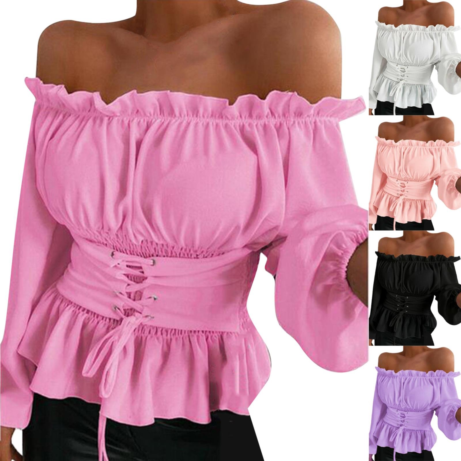 Tunique Sexy Décontractée à Lacets pour Femme, Vêtement Gothique, Chic, avec Nministériels d, Couleur Unie, Y2k