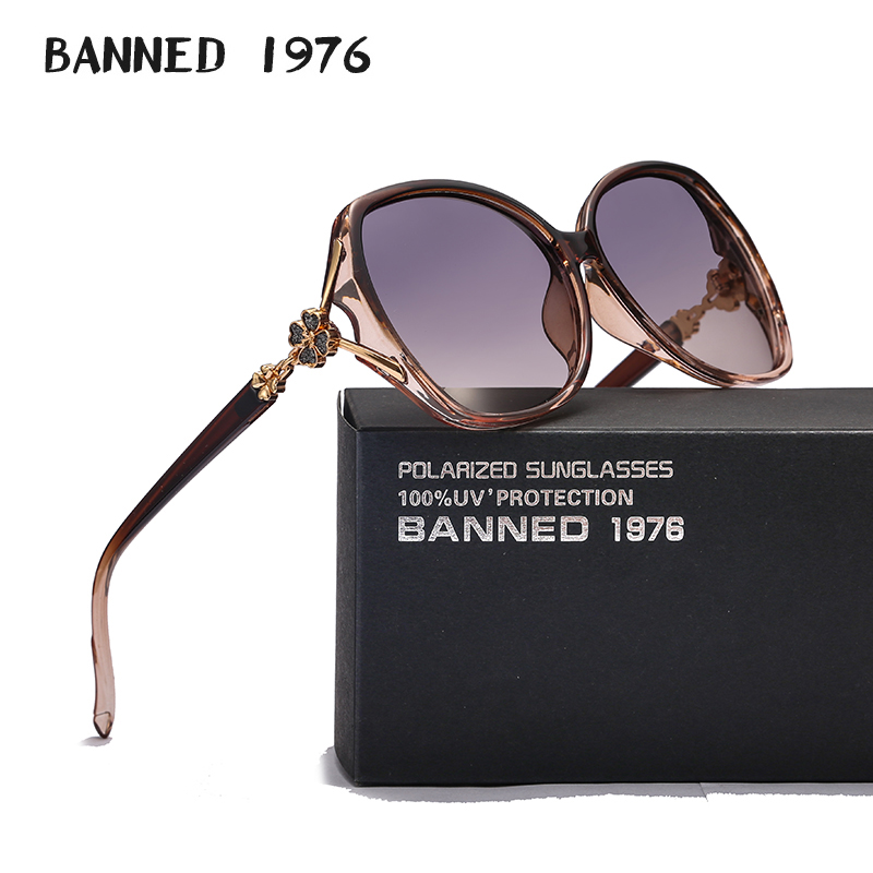 Gafas – lunettes de soleil polarisées de luxe pour femmes, verres de Protection UV400, cristal, Cool, Vintage, 2021