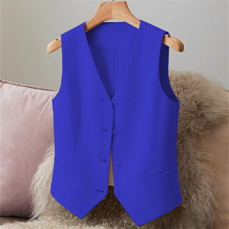 Fibrgla03/Wear-GlaElegant FibrV Neck for Women, Formal Business Style, Retro Office, New