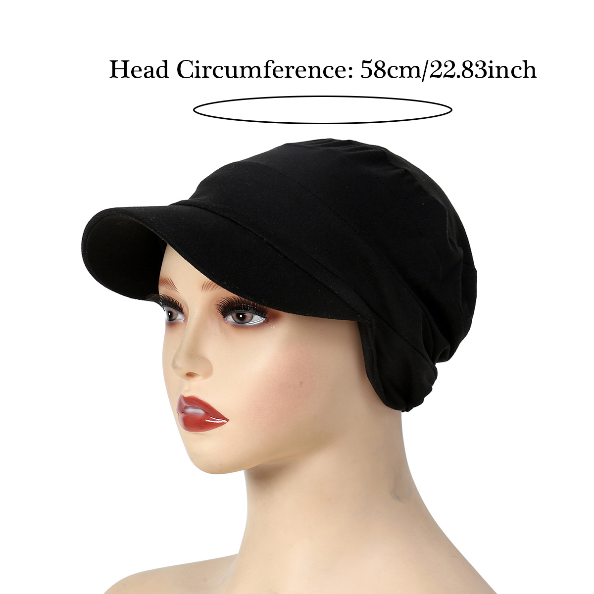 Casquettes Hijab avec Bord pour Femme, Turban Musulman, Bonnet Islamique, Bandeau de Sauna, Casquette de Baseball