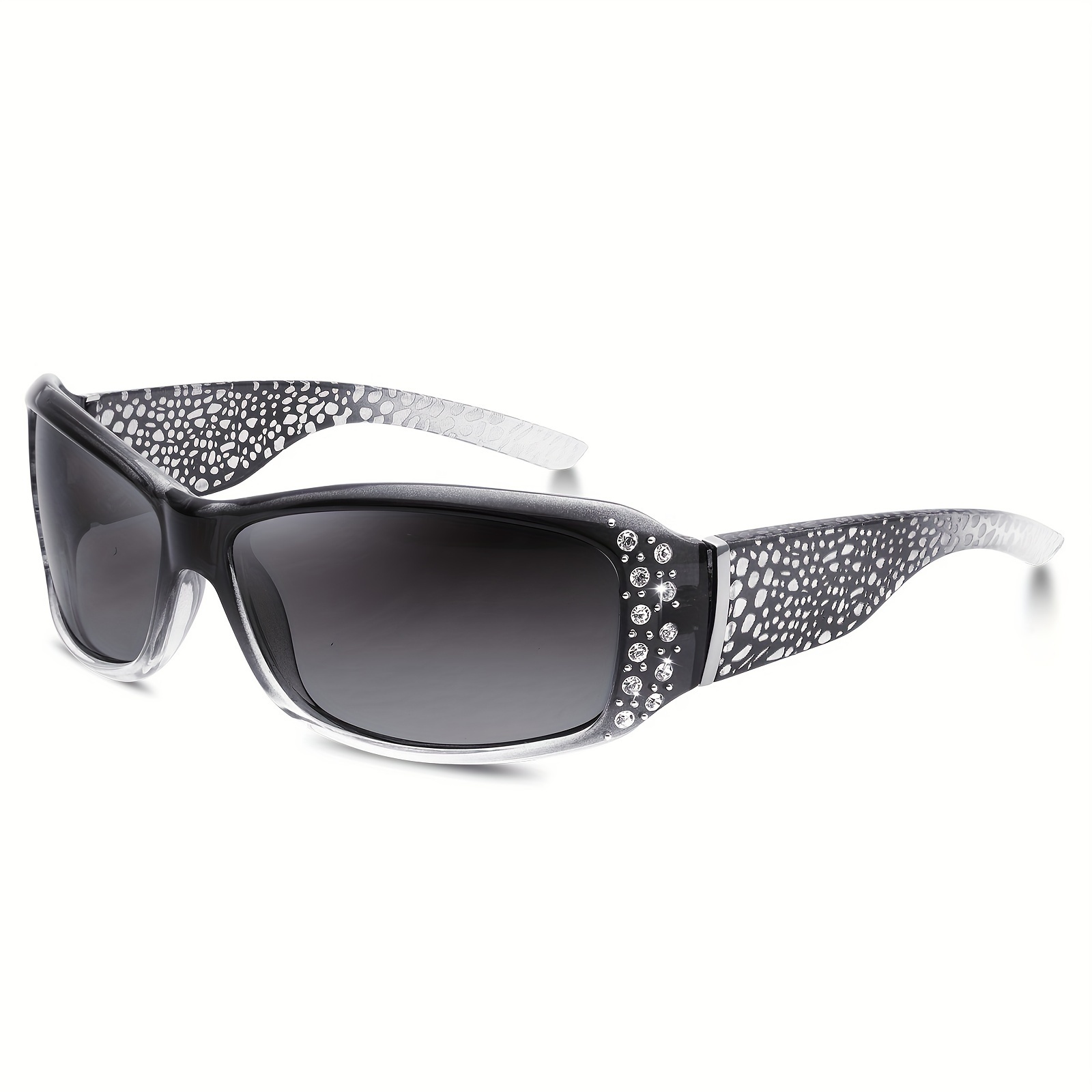Lunettes de soleil classiques pour femmes, rectangulaires, biscuits, Bling, conduite, pêche