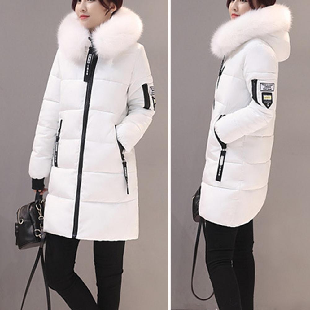 Femmes vestes d'hiver vers le bas coton hauts à capuche grande taille Parkas Mujer manteaux Long manteau mode femme col de fourrure tenues nouvel an