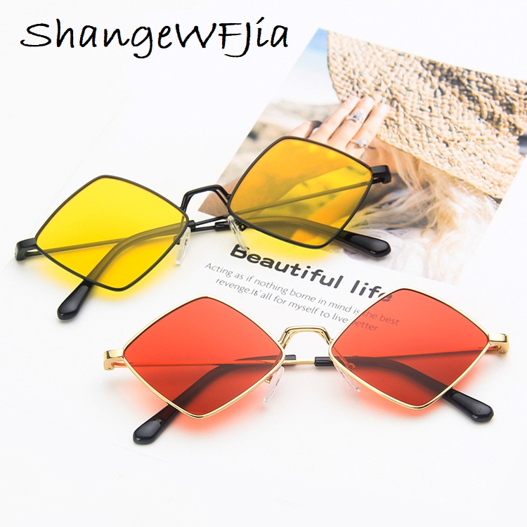 Lunettes de soleil en métal losange pour femmes 2024, lunettes de soleil vintage à monture irrégulière pour hommes, lunettes de soleil UV400 pour femmes, lunettes de protection, Oculos, Gafas De Sol