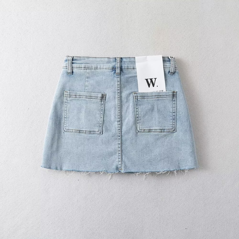 Mini jupe en jean avec poches Y2k, Streetwear, Sexy, taille haute, Vintage, Coquette, short, jupe pour femmes, été 2023