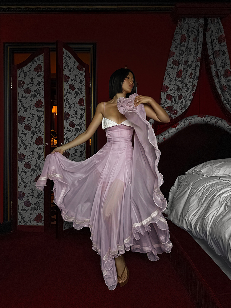 Robe longue plissée patchwork sexy pour femme, mode slim, dos nu, sans manches, fendue, style Empire, collection été 2026, robe de plage pour femme
