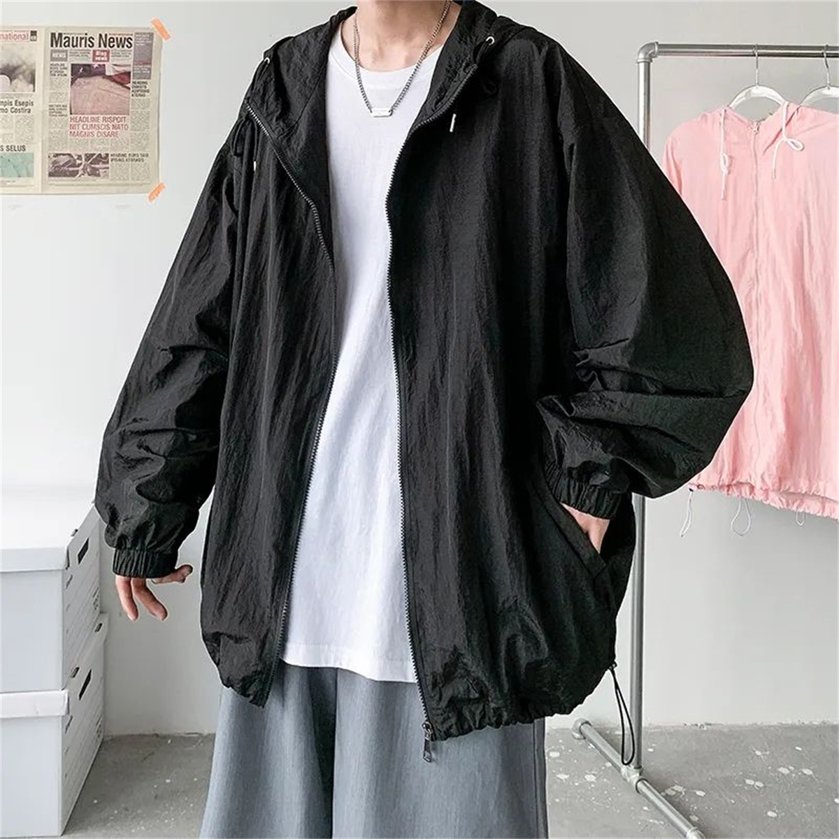 Nouvelle Collection Homme : Vêtements Modestes Légers et Respirants pour l'Été – Coupe Ample, Protection Solaire, Idéal pour l'Extérieur et le Bureau