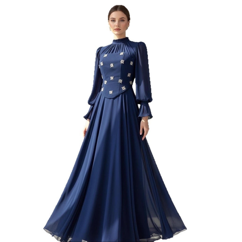 Ensemble de Robe de l'Aïd pour Femme, Robes Bustier, Ensembles 2 Pièces, Abaya de Fête Musulmane, Jalabiya, Ramadan, Diamants, Dubaï, Kaftan, Islam, Vestidos