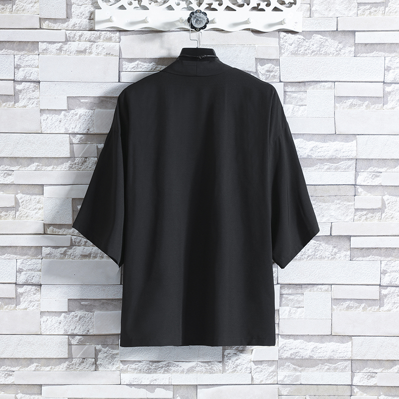 Kimono Traditionnel, Vêtement de Samouraï, Chemise Streetwear, Yukata, Cardigan Japonais, Haori, 4XL 5XL, pour Homme