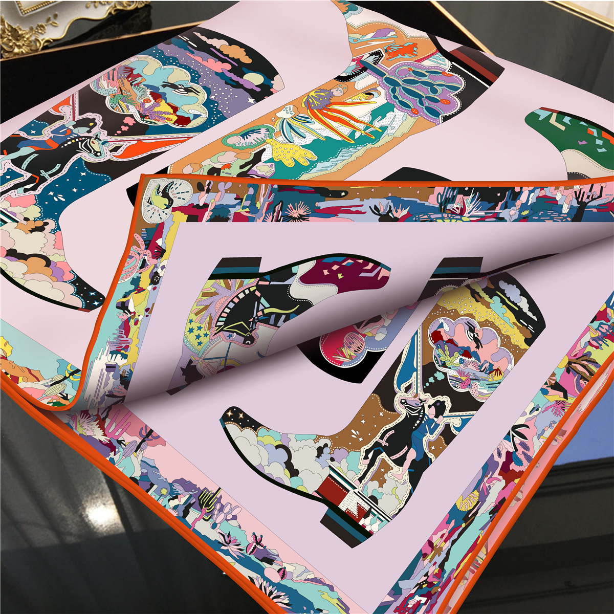 Dernière conception deux faces sergé femmes écharpe crème solaire Foulard châle Hijab femme cheveux Hijab enveloppes Foulard Bandanda Echarpe
