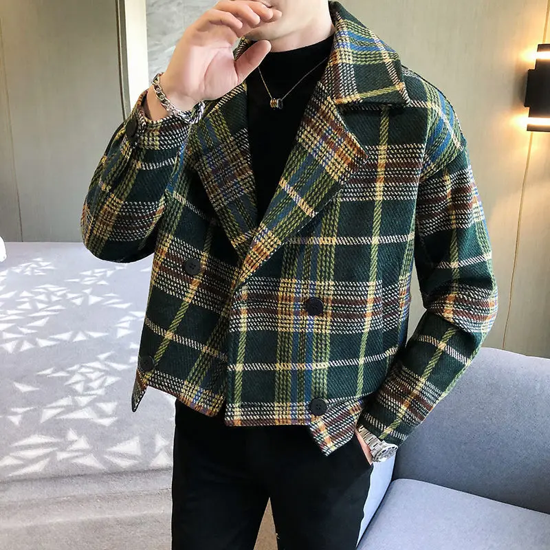 Manteaux tendance Grunge pour hommes, vêtements Vintage en laine et mélanges pour hommes, vestes, commentaires coréens, beaucoup de vêtements bon marché, offre Y2k, 2025