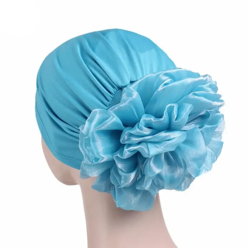 Turban musulman à fleurs pour femmes, bonnet islamique, bandanas élastiques, bonnet de chimio, perte de cheveux, chapeau de prière, nouvelle mode