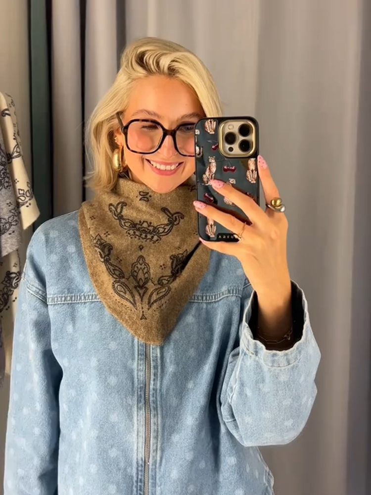 Écharpe vintage pour femme, imprimé floral rétro paisley, foulard carré à bords effilochés, châle léger, nouvelle tenue de printemps pour femme